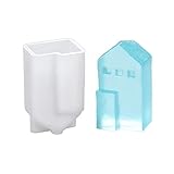 follwer0 1UEI Small house silicone mold, Acrylic, 1