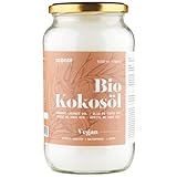Kokosöl Bio Monte Nativo 1000ml (1L) - Coconut Oil - Kokosnussöl in Rohkostqualität - Reines Kokosfett - Bio Kokosöl nativ kaltgepresst zum Kochen, Braten und Backen, für die Haare, Zähne und Haut