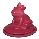 Rayher 34303000 Latex Vollform-Gießform Froschkönig, 9 x 8,5 cm, befüllbar mit Kreativ-Beton, Raysin, Gipspulver, Keramikpulver, Seife, Wachs, Rot