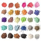 MENNYO Epoxidharz Farbe, Mica Pulver Glitter Seifenfarbe Set Pigment 30 Farben (5g, insgesamt 150 g) für Kunstharz Gießharz, Seife, Badebombe, Kerze, kosmetischer, Lidschatten, Nagellack, Schleim