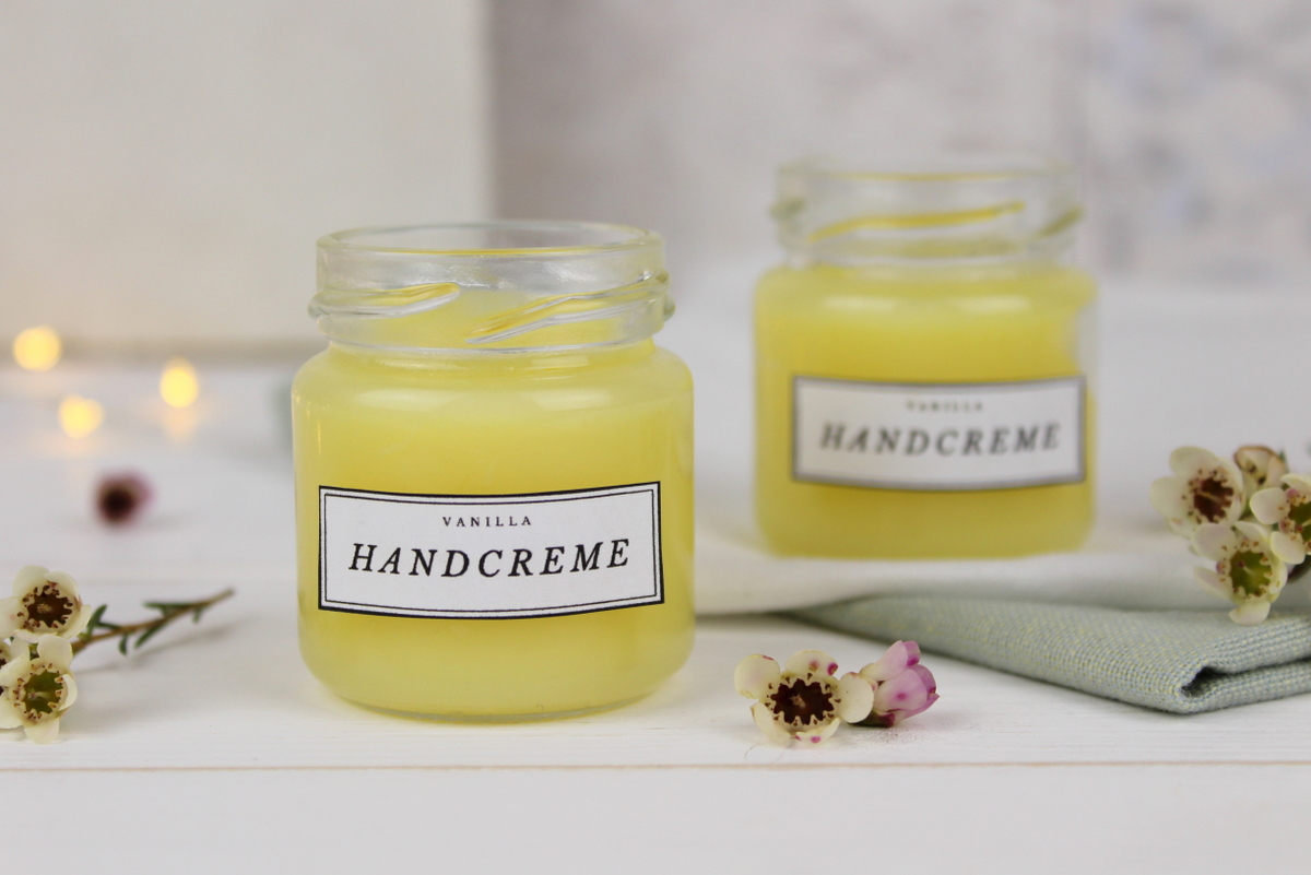 DIY Handcreme aus 3 Zutaten selber machen im Einmachglas